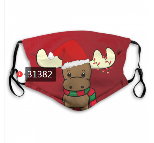 2020 Merry Christmas Dust mask with filter 41->mlb dust mask->Sports Accessory